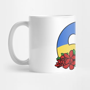 countryballs ukraine play flowers Mug